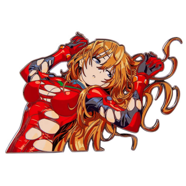 Asuka Langley in Ripped Costume Enamel Pin Anime Evangelion 1