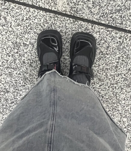 Black Y2K Platform Sandals Shoes Urbancore Aesthetic photo review