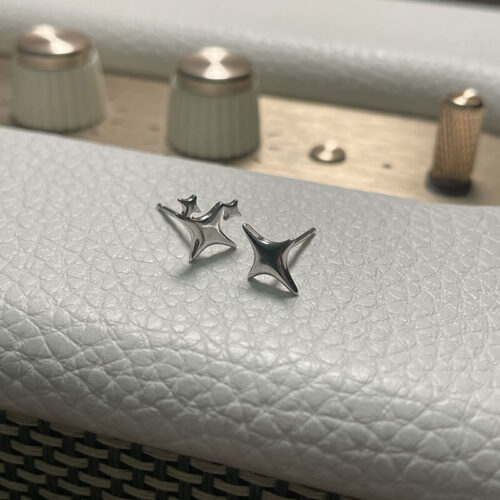 Cute Sparkle Stars Aesthetic Stud Earrings photo review