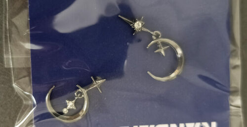 Magic Earrings Star and Crescent Moon Celestial Aesthetic photo review