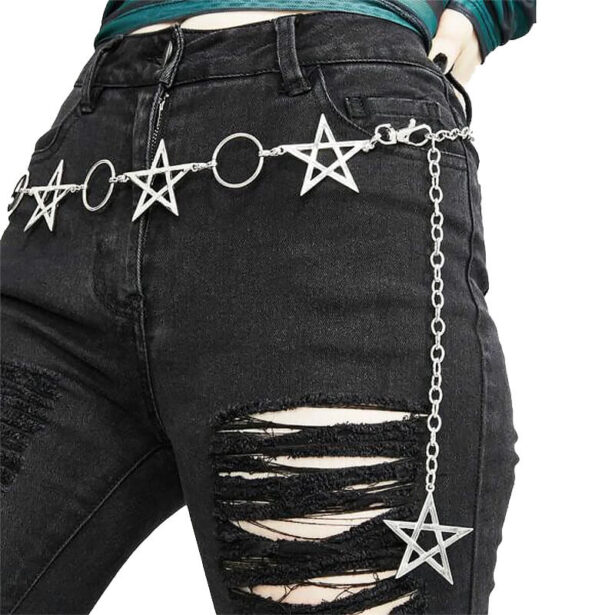 Metal Star Chain Belt E Kids Aesthetic 1