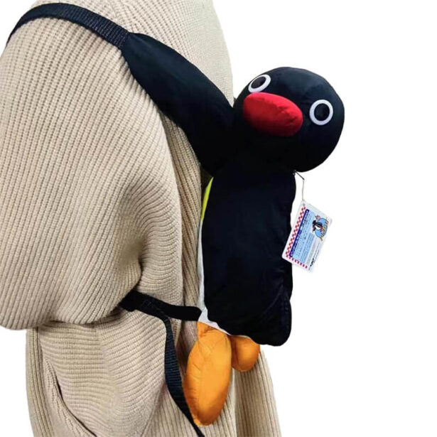 Soft Pingu Penguin Backpack Cartooncore Aesthetic 1