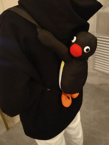 Soft Pingu Penguin Backpack Cartooncore Aesthetic photo review