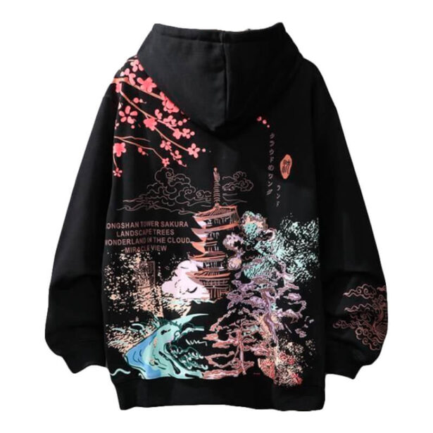 Women Hoodie Aesthetic Harajuku Japan Sakura