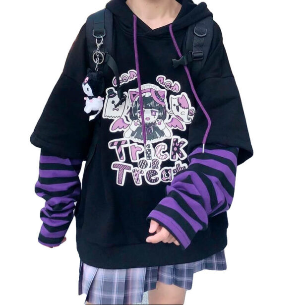 Women Hoodie Trick or Treat Gamer Girl 5