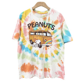 60s Aesthetic Van Peanuts Tie Dye T Shirt Unisex Indie Style 1