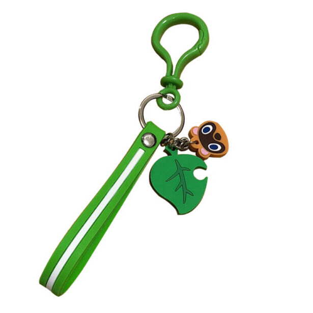 Animal Crossing Keychain Ring Leaf and Bells Gamer Aesthetic 1