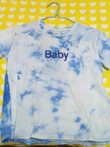 Baby Pastel Tie Dye T-Shirt for Women E-Girl Aesthetic photo review