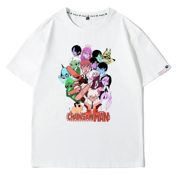 Cute Chainsaw Man Characters T Shirt Unisex Animecore 1