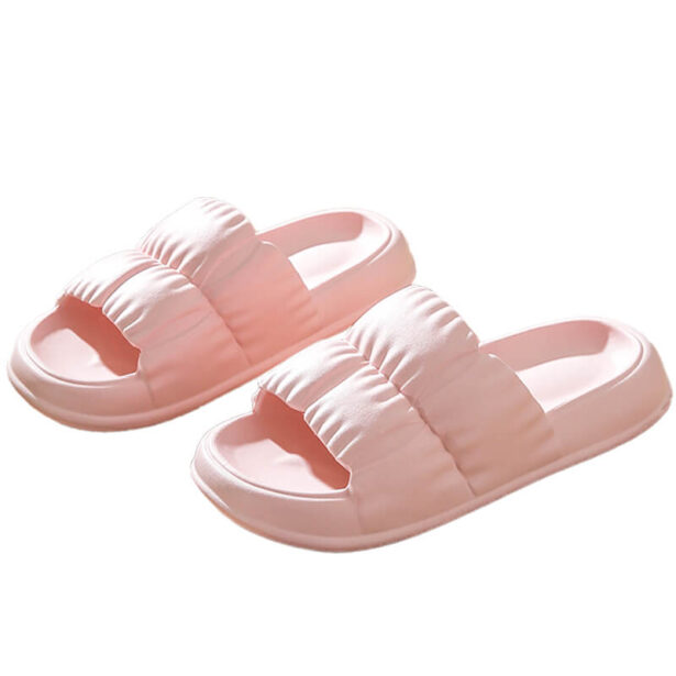 Folded Pad Like Slides Shoes Cute Soft Girl Aesthetic 1