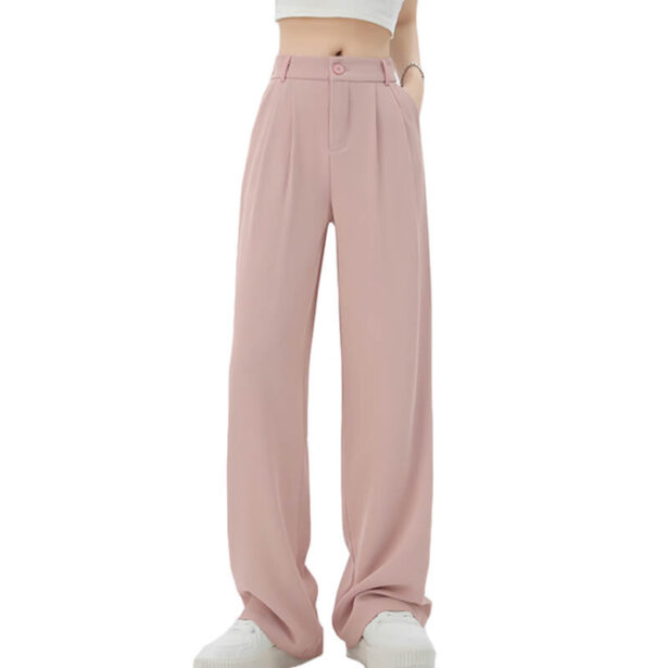 High Waisted Wide Mopping Pants for Women Korean Style 1