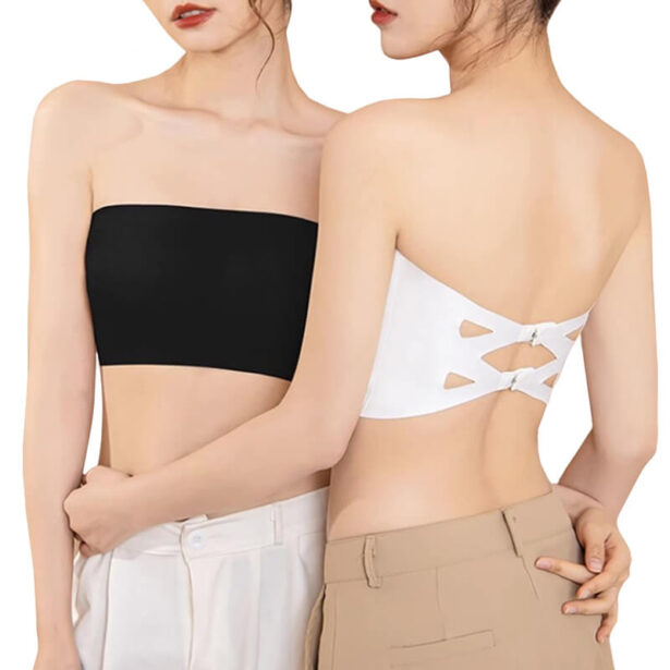 Soft Push Up Bra Tube Top For Women Clean Girl Aesthetic 9