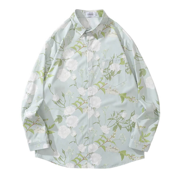 White Roses Elegant Flowers Shirt for Women Plant Mom Style 1