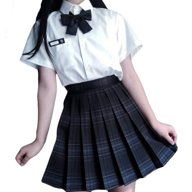 Women Plaid Skirt High Waist Skater School Uniform Pleated Plaid Skirts
