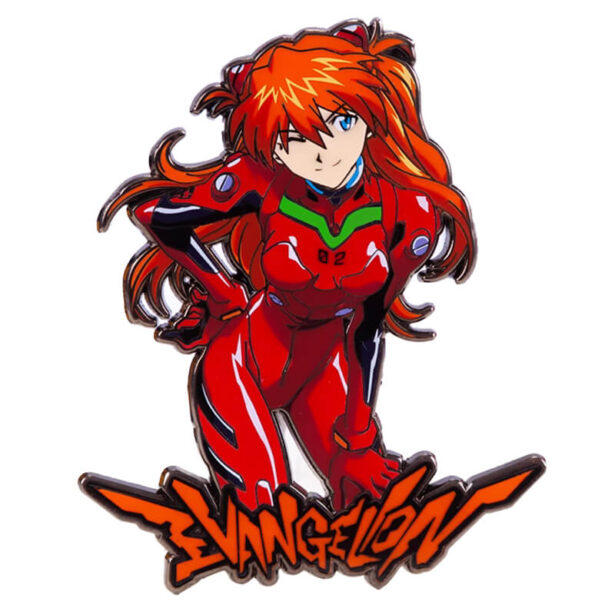 Asuka Langley Evangelion Enamel Pin Y2K Animecore 1