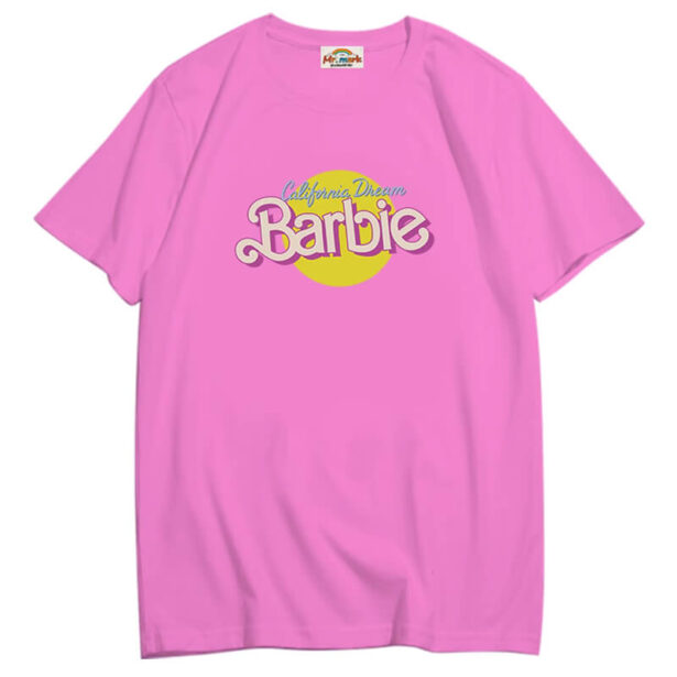 Barbie California Dream Pink T Shirt for Women Barbiecore 1