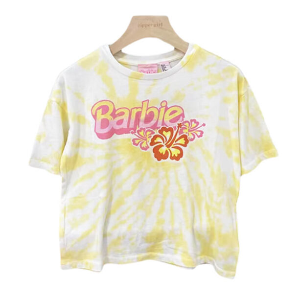 Coconut Girl Barbie Yellow Summer Crop Top for Women 1