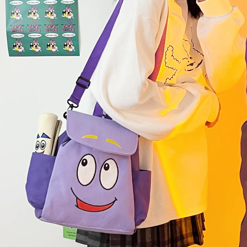 Dora the Explorer Backpack Purple E-Kids Kidcore Aesthetic