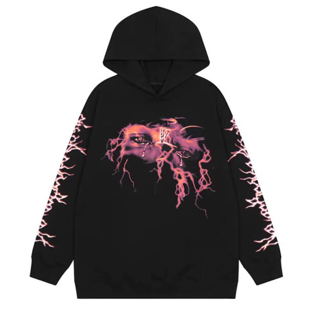 Eyes Tears and Lightning Black Alternative Hoodie Unisex 1