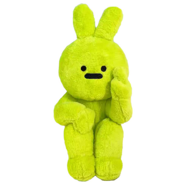 Hangfook Middle Finger Rabbit Plush Toy E Kids Aesthetic 1
