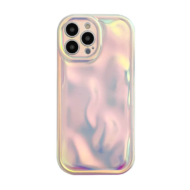 Holographic Liquid Wavy iPhone Case Aespacore Aesthetic 1