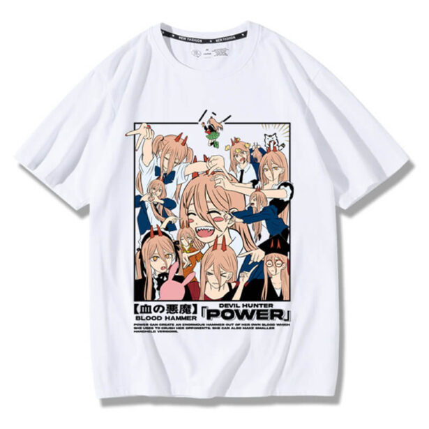 Kawaii Power Collage T Shirt Unisex Chainsaw Man Anime 1