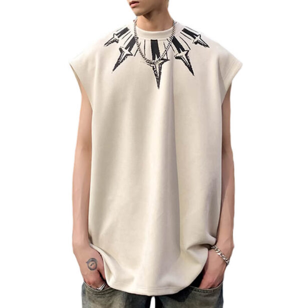 Neck Arrows Oversized Tank Top for Men Alternative Grunge 1