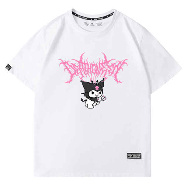 Pink Metal Kuromi T Shirt Unisex E Girl Kuromicore Aesthetic 1