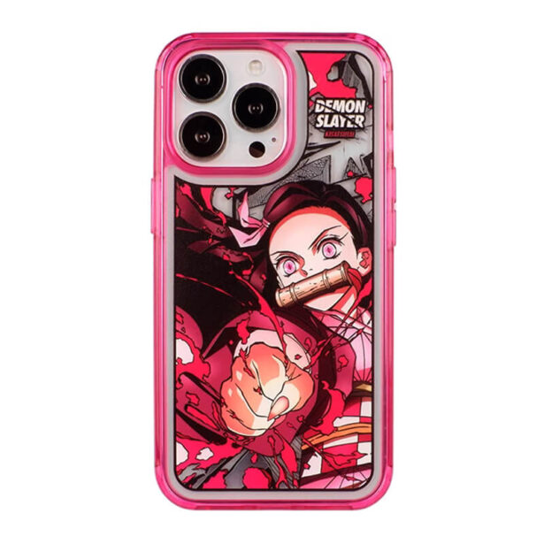 Pink Nezuko Kamado iPhone Case Demon Slayer Anime Aesthetic 1