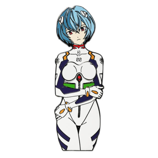 Rei Ayanami Enamel Pin Removable Chest Pads Animecore 1