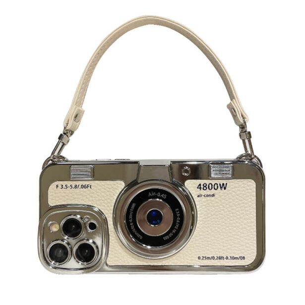 Retro Photo Camera iPhone Case with Handle 60s Aesthetic 1