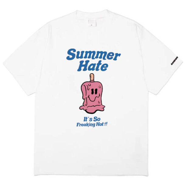 Summer Hate T Shirt Unisex Melted Ice Cream Indie Style 1