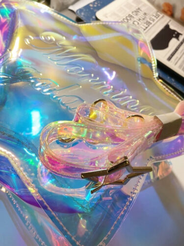 Transparent Holographic Moon Purse Shoulder Bag Cute E-Kids photo review