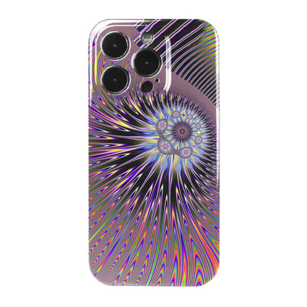 Trippy Metallic Aespacore Aesthetic iPhone Case Abstract Art 1