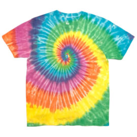 Twisted Rainbow Color Tie Dye T Shirt Unisex 60s Aesthetic 1