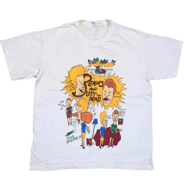 Beavis And Butthead Vintage Print OversizedT-Shirt