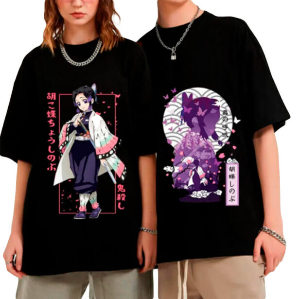 Black Women T Shirt Kanao Tsuyuri Print 4