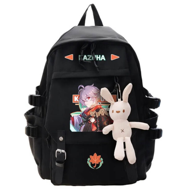 Genshin Backpack Kazuha Plus Badges and Toy School Bag