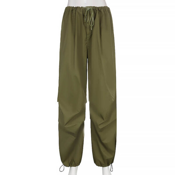 Loose Women Pants Cargo Cotton Streetwear Ulzzang Harajuku 05