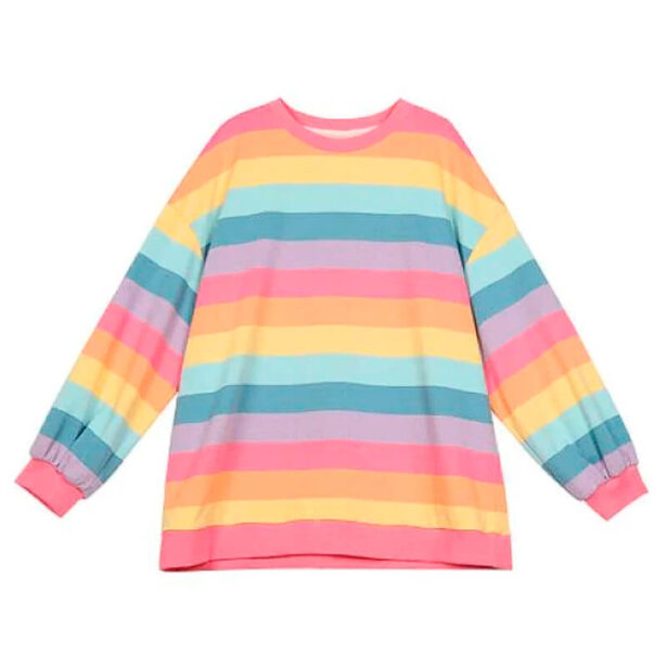 Pastel Rainbow Women Sweatshirt Soft Girl Aesthetic 1