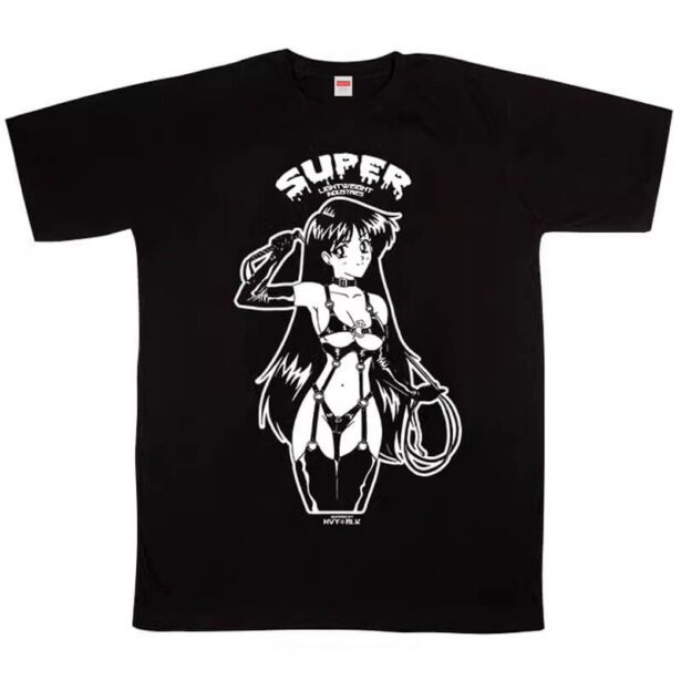Sailor Mars With a Whip Hot Black T Shirt Unisex Animecore 1