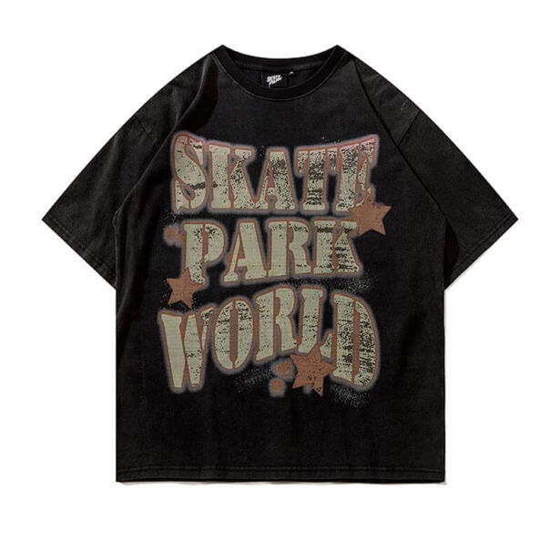 Skate Park World Unisex T Shirt Skater Aesthetic 1