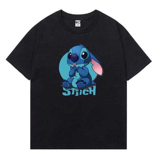 Surprised Stitch Short Sleeve Women Tee E Girl Aesthetic 1