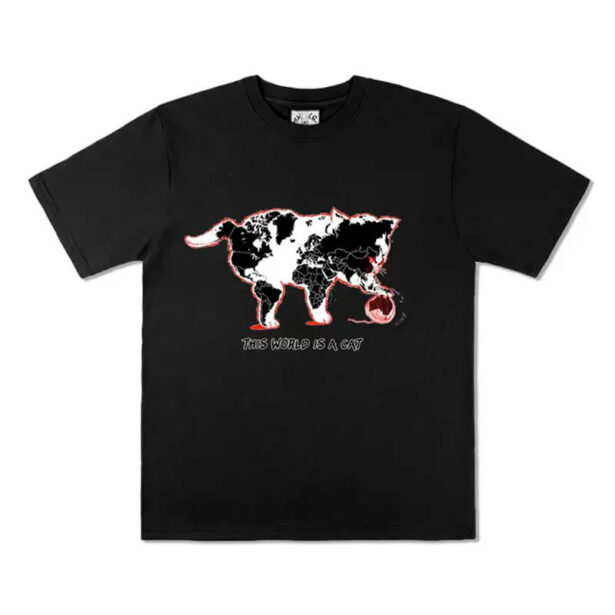 The World Is A Cat Unisex T Shirt Geek Aesthetic 1