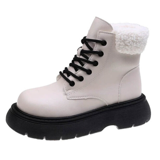 Warm Sheepskin Ankle Boots Urbancore Aesthetic 1