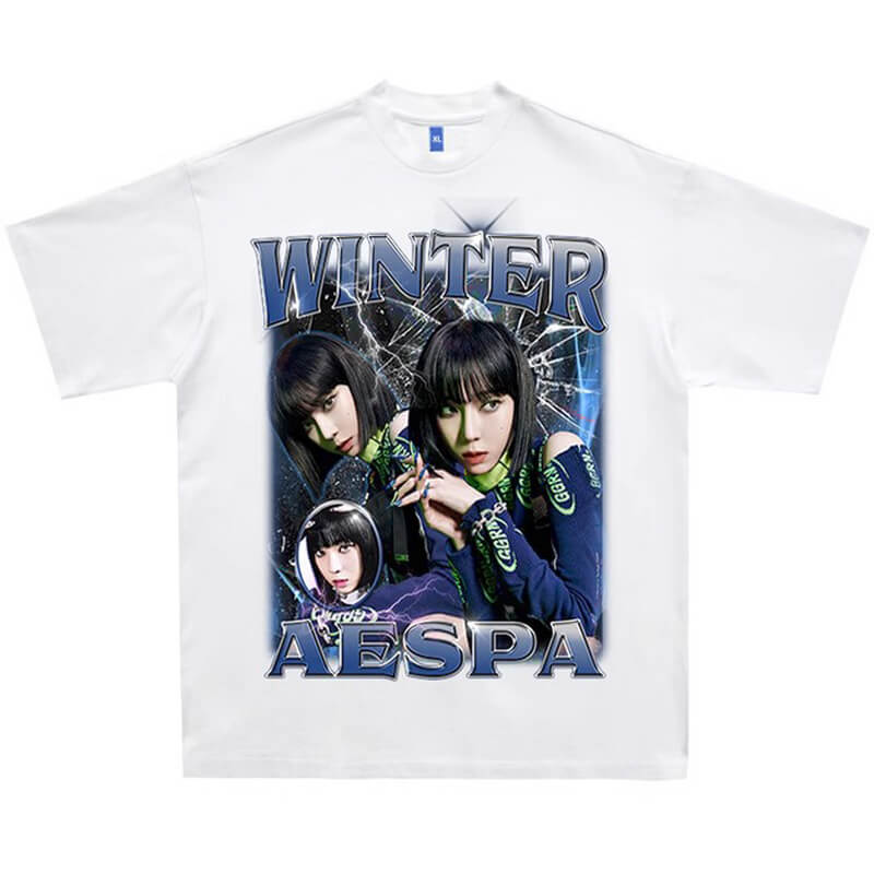 Winter Aespa T-Shirt Unisex Cyber Y2K E-Kids Aesthetic