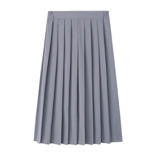 Women Skirt Pleated Long Skirt School Girl 1