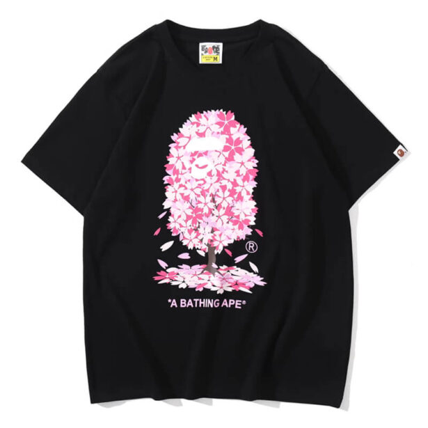 A Bathing Ape Cherry Blossom T Shirt Unisex Hip Hop Style 1