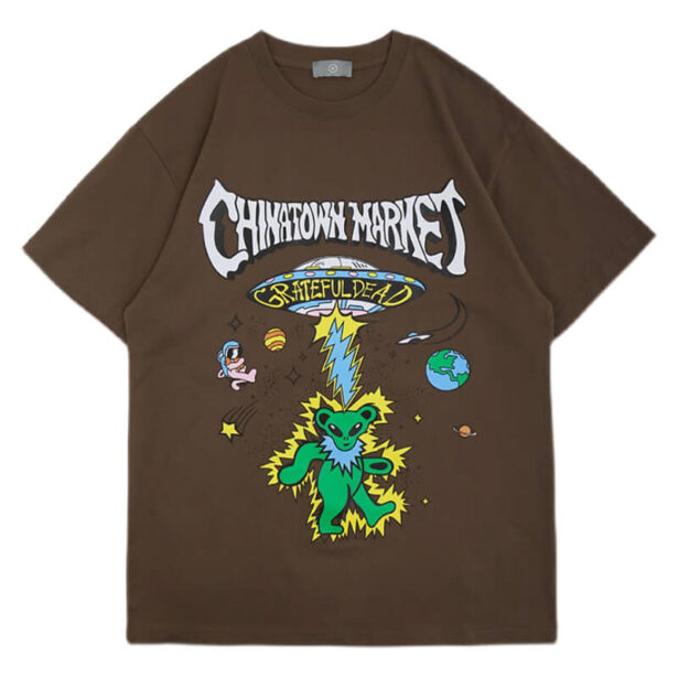 Alien Bear Chinatown Market T Shirt Unisex Weirdcore Style 1