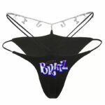 Baddie Y2K Aesthetic Rhinestones Bikini Print Lingerie Panties